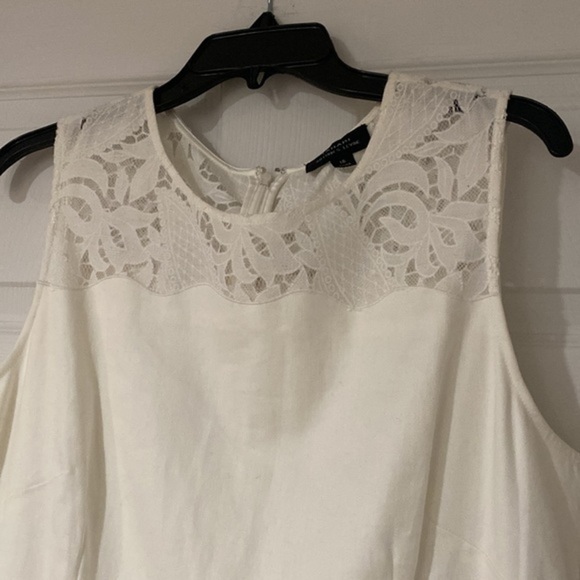 Tahari Arthur S. Levine Ivory Lace Midi Dress - Picture 4 of 8